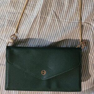 Habitu green phone wallet with strap for iPhone 12 or 13